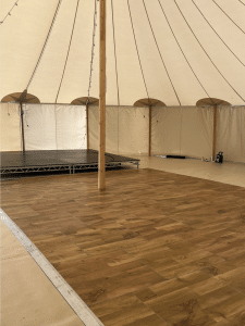 Oak dancefloor hired in Ripon