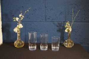 Different size hi ball glasses available to hire in North Yorkshire