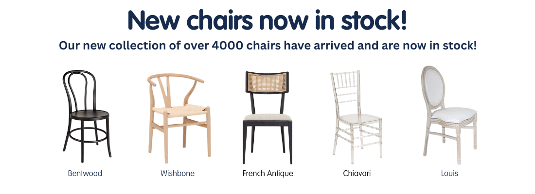 Chairs for hire in Yorkshire with YES HIre
