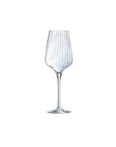 A picture of YES Hire's 12.25 Symetrie Wine glass which is available to hire across Yorkshire and the North