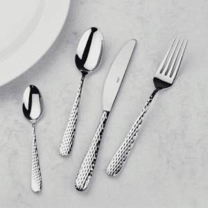 A set of fine dining cutlery available for hire in York